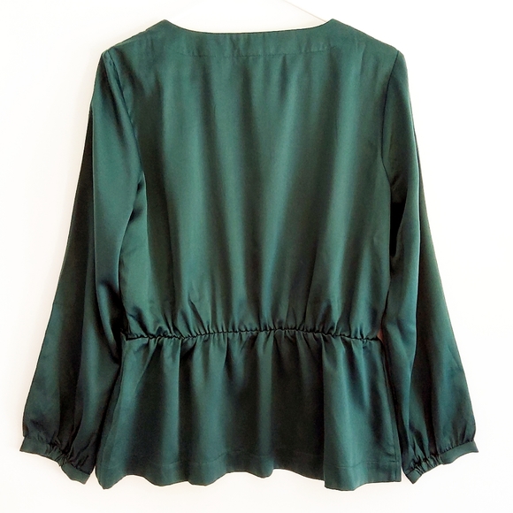 J. Crew Criss Cross Long Sleeved Top - Picture 3 of 6